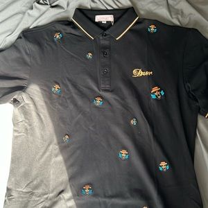 Elevate Your Style with Dior Bee Collared Shirt - Size: Large!